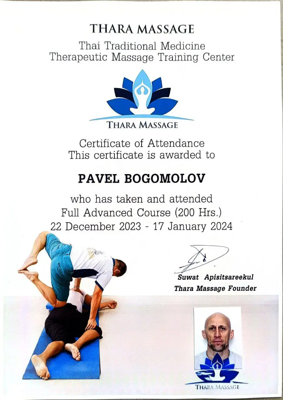 ITM certificate Pavel Bogomolov